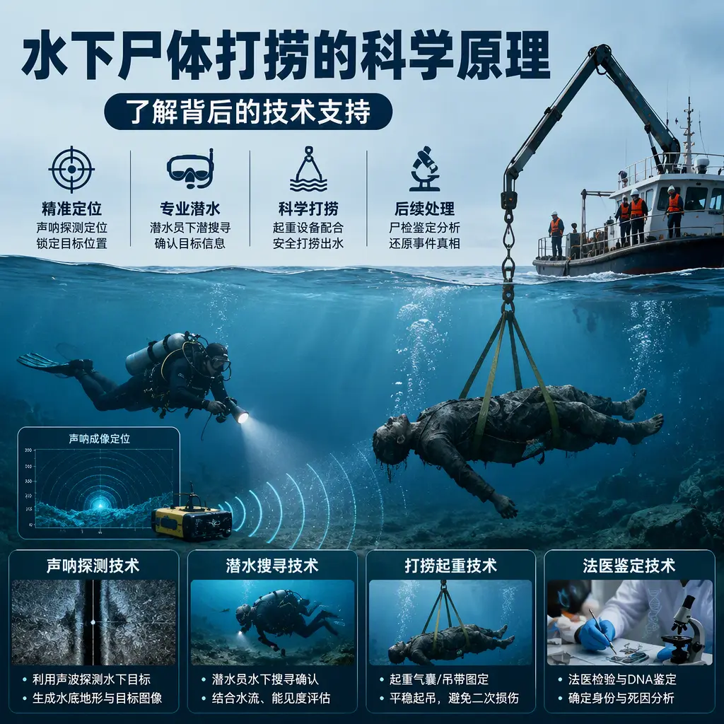 坊子水下尸体打捞的科学原理，了解背后的技术支持